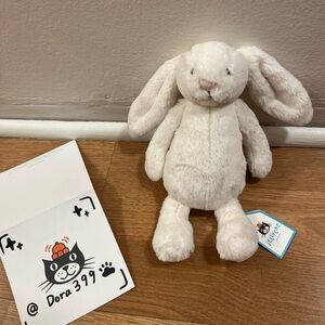 Jellycat authorities little Bashful Cream Bunny  – Small – NWT